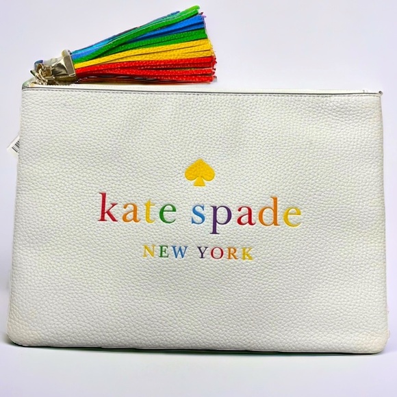 Kate Spade Limited Edition Koutney Clutch Rainbow ALL LOVE Pride Bag 8X11” NWOT‍ - Picture 3 of 7